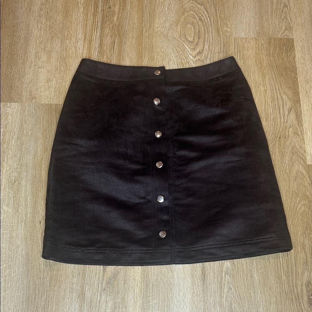 The Limited Black Button-Front Mini Skirt size 0